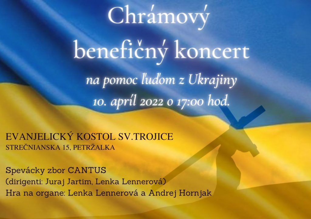 Chrámový benefičný koncert na pomoc pre Ukrajinu
