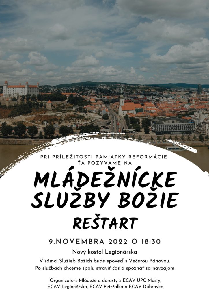 Mládežnícke Služby Božie pri príležitosti pamiatky reformácie.